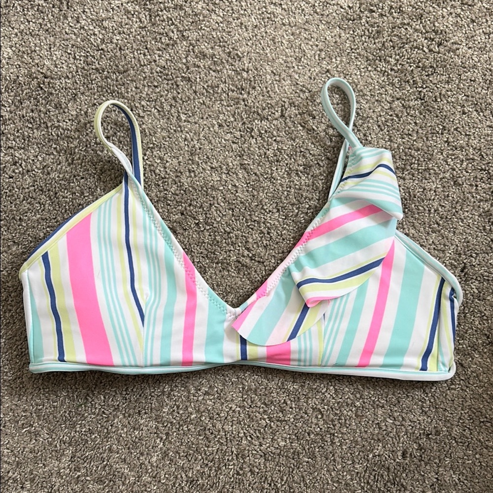 Vineyard Vines Striped Pastel Bikini Top